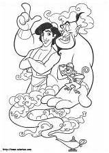 Aladdin Jasmine Coloriez Coloriages Contre Jafar Abu sketch template