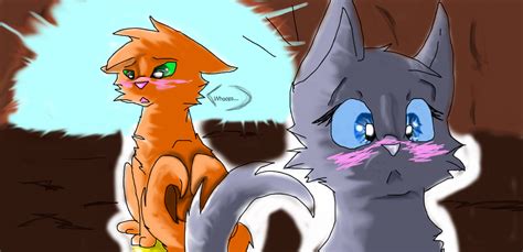 whoops firestar and cinderpelt by xepicgamequestsx on deviantart