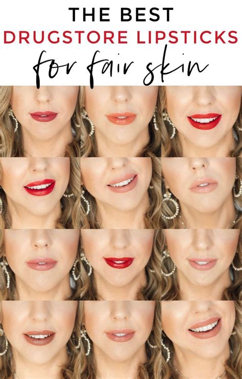 the best drugstore lipsticks for fair skin 16 lip swatches lipstick
