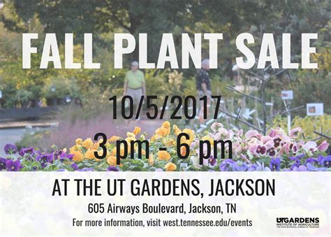Master Gardeners Of Davidson County Fall Plant Sale At Ut Jackson