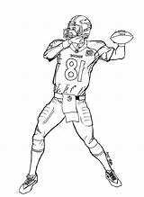 Broncos Peyton Manning Educativeprintable Coloringhome Educative sketch template