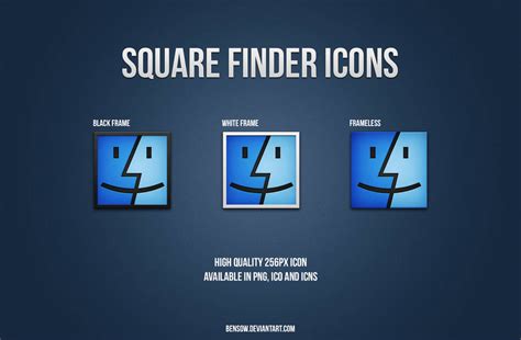 Square Finder Icon Pack By Bensow On Deviantart