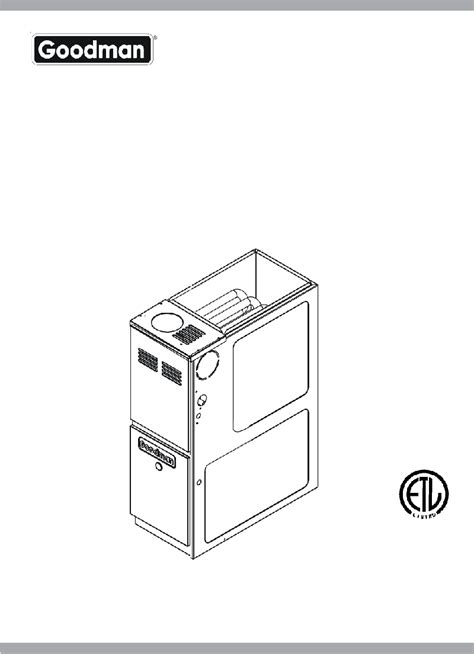 goodman gmhan series furnace technical manual  viewdownload