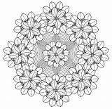 Mandalas Colorir Blumenmandala Adultos Desenhos sketch template