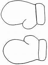 Mitten Mittens Template Pattern Coloring Outline Pages Drawing Christmas Winter Crafts Templates Kids Clipart Printable Cliparts Printables Preschool Clip January sketch template
