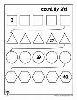 Worksheets Worksheet 3s Numbers Woojr Multiplication sketch template