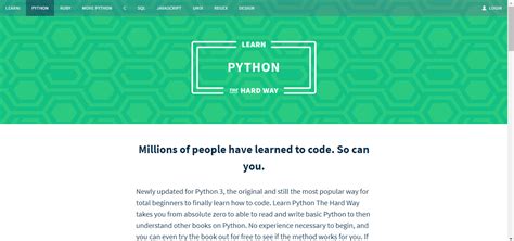 list  top   websites  learning python   beginners