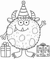 Monster Monsters Coloring Pages Birthday Katehadfielddesigns Google Cute Happy Stamps Digi Para Kids Suche Party Da Festa Little Card Choose sketch template