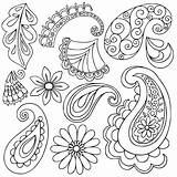 Coloring Paisley Pages Printable Easy Adult Getdrawings sketch template