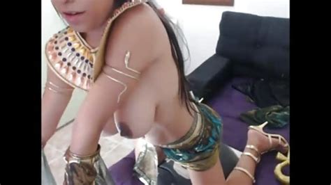 the queen of egypt strips nude and masturbates