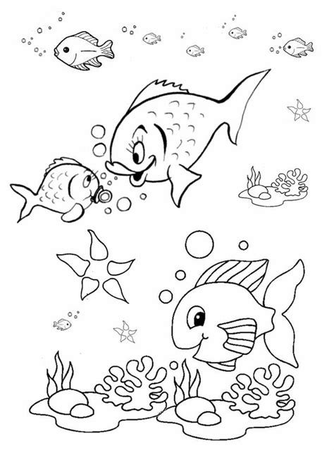 fish coloring pages  preschool preschool  kindergarten