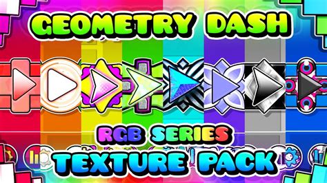 texture pack rgb series  geometry dash  youtube