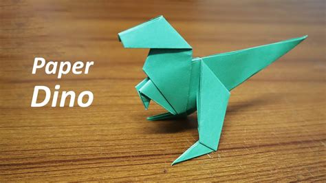 origami instructions dinosaur