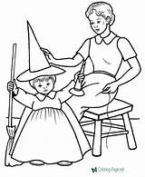 Halloween Coloring Pages Sheets Costumes Printable Kids Below Click Fun sketch template