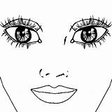 Yeux Coloriage Visage Imprimer Colorie Colorier sketch template