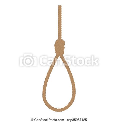 Noose Cartoon Icon On A White Background Canstock