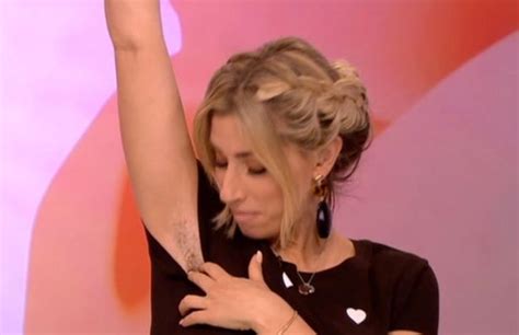stacey solomon reveals her hairy armpits and legs after not shaving for