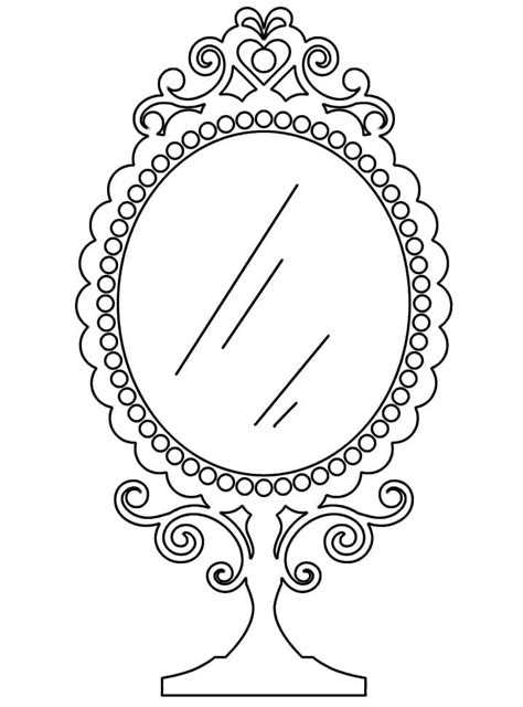 mirror  printable coloring page  printable coloring pages