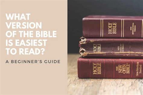 version   bible  easiest  read beginners guide