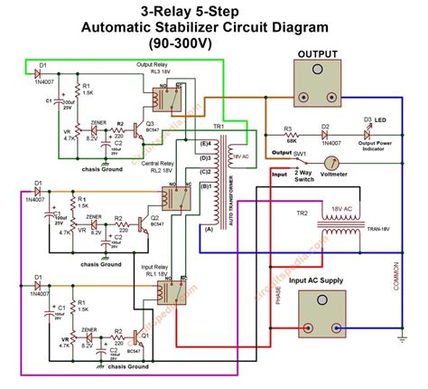 automatic voltage regulator circuit diagram circuitspediacom