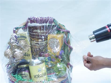 shrink wrapping  beginners gift basket business