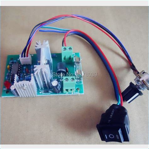 vv dc motor speed controllerw power  small motor variable speed reversing switch dual