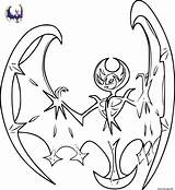 Lunala sketch template