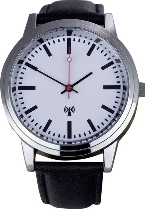 montre bracelet radiopilotee style horloge de gare eurotime funk armbanduhr bahnhofsminuterie