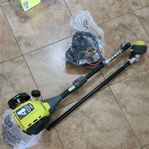ryobi rycss  cycle cc attachment capable straight shaft gas trimmer  sale
