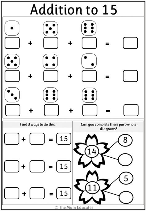 addition worksheets year   mum educates