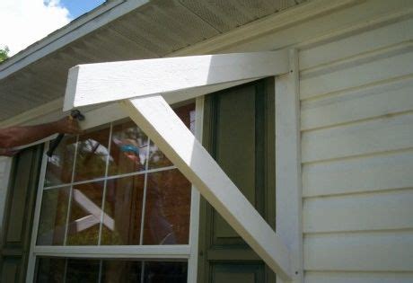 diy window awning wood bracket home projects pinterest wood brackets window awnings