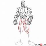 Colossus Men Draw Superheroes Comics Step Deadpool Film Series Movies sketch template