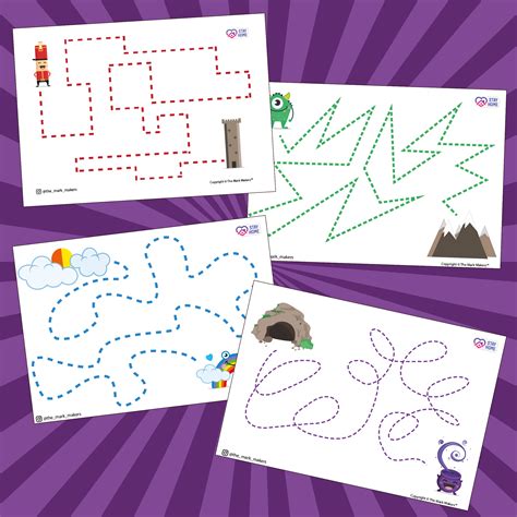 stay home activity sheets  mark makers  messy learners