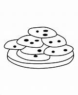 Coloring Cookie Chocolate Pages Printable Chip Cookies sketch template