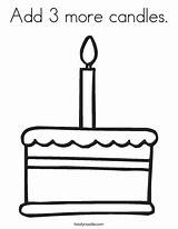 Coloring Birthday Happy 1st Candle Candles Wish Cake Add Pages 51st Cupcake Grandma Noodle Make Print Twistynoodle Kids Twisty Outline sketch template