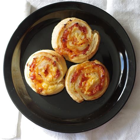 sage trifle pineapple puff pastry pinwheels with cheese and ham