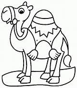 Camel Print Coloring Pages Color sketch template