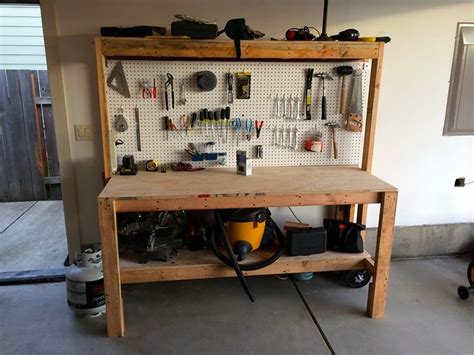 garage workbench build  jake shaw