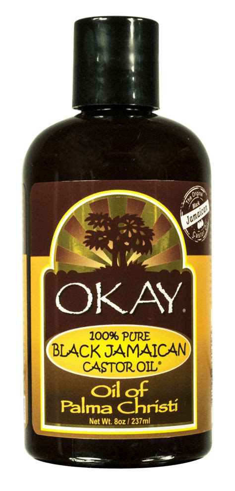 Okay Black Jamaican Castor Oil 8 Oz