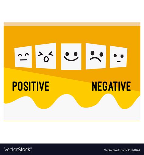 positive and negative attitude banner royalty free vector