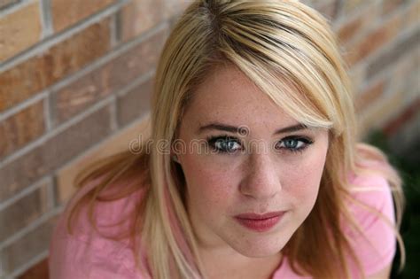 beautiful girl with blonde hair and freckles stock image image of caucasian healthy 27730375