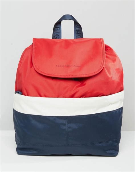 tommy hilfiger ryukzak  stile kolor blok tommy hilfiger exclusive na asos designer shoulder