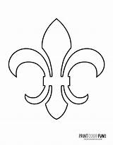 Fleur Lis sketch template