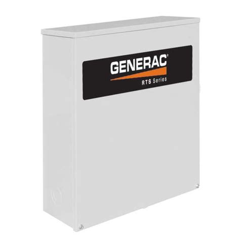generac  service rated transfer switches ziller electric