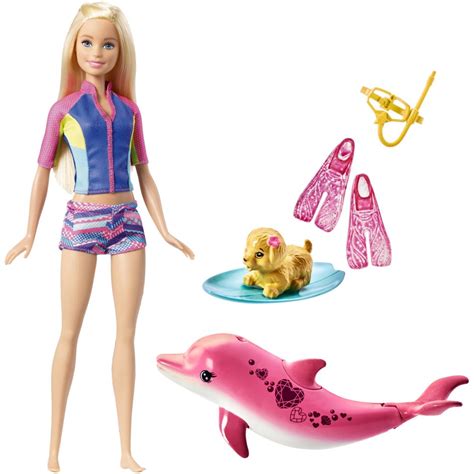 Barbie Dolphin Magic Snorkel Fun Friends Snorkel Doll Set On Onbuy