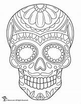 Calaveras Skulls Mexicanas Calavera Muertos Suger Woojr Calaveritas Azucar Totenkopf Teschio Mandalas Mascaras Blank Coloringhome Tatuaggi Woo Jr Cráneo Erwachsene sketch template