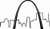 Skyline Philadelphia Drawing Cliparts Clip St Arch Louis Vector Gateway Attribution Forget Link Don sketch template