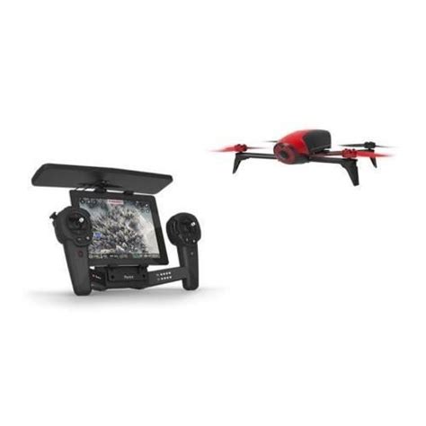 drone parrot bebop  rouge skycontroller black achat vente drone cdiscount