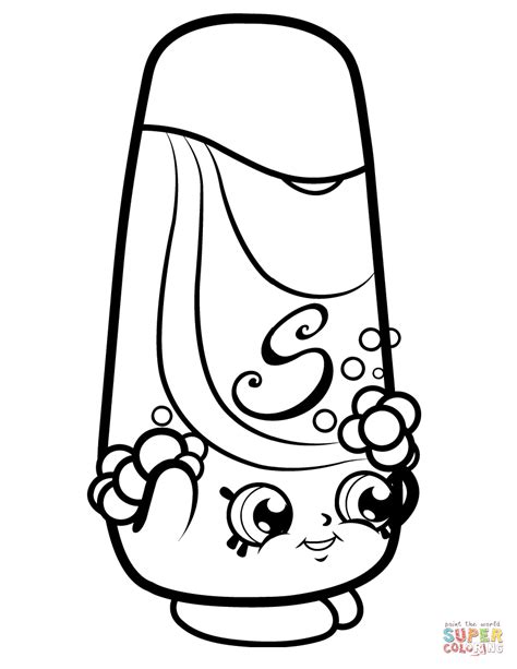 shampy shopkin coloring page  printable coloring pages