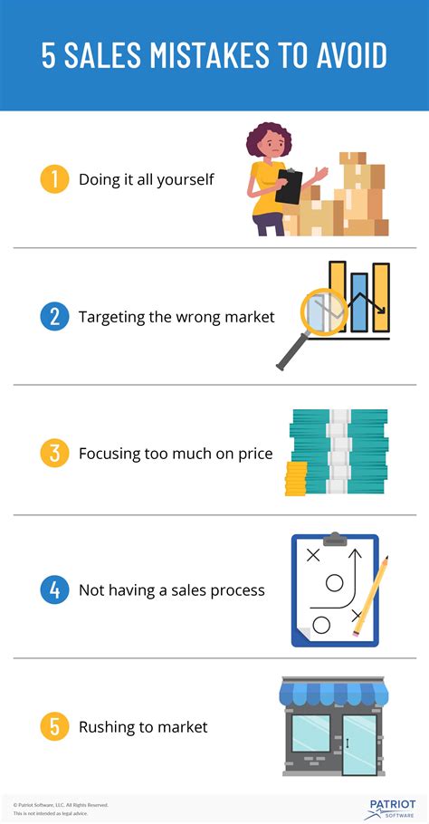 sales mistakes    avoid making    small business